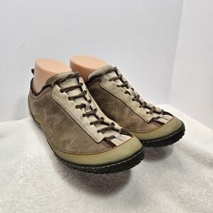 Merrell Bella Taupe Womens Size 8 Brown Floral Print Hiking Outdoor Shoes Laces